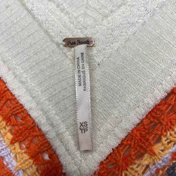 Free People Crochet Thermal Leopard Detail Sweater - Picture 5 of 7